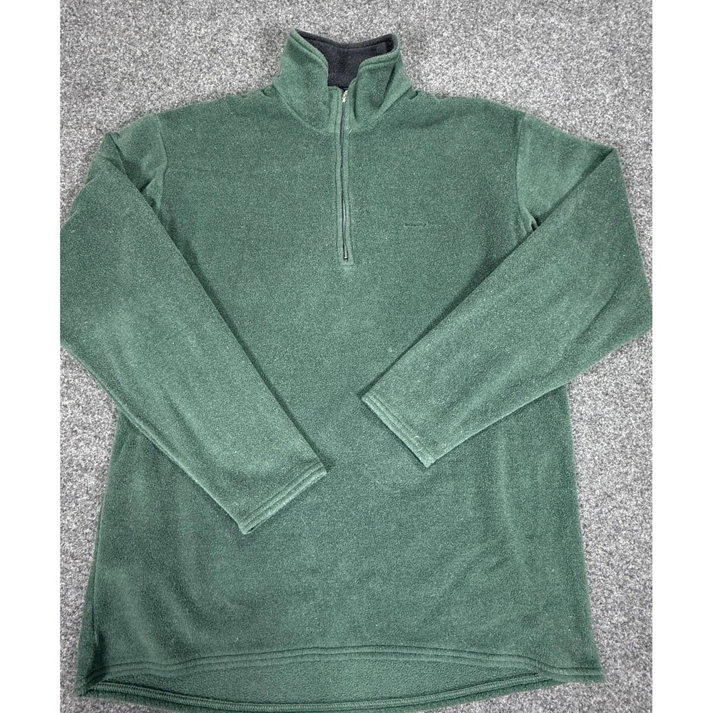 Vintage Patagonia Capilene Fleece Mens XL Green Quarter Zip Pullover Made in USA